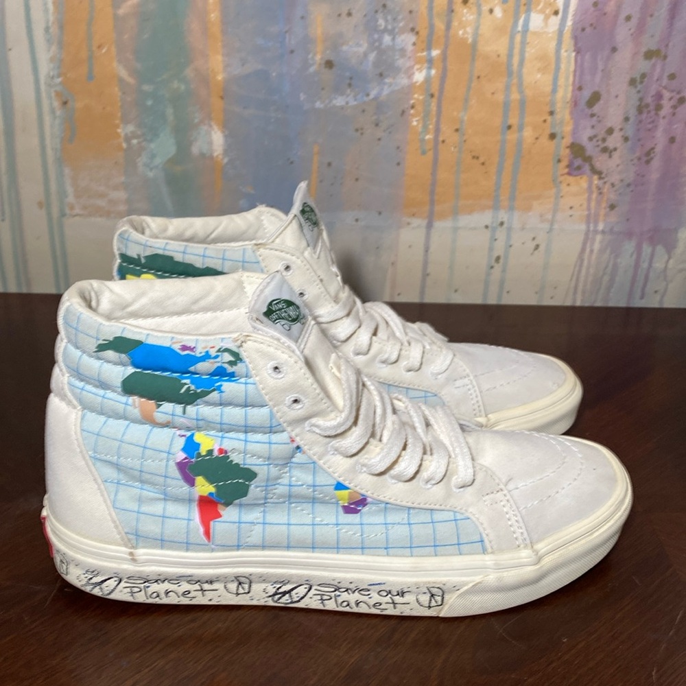 Vans Save Our Planet x Reissue Unisex Skateboard Shoes M 9/W 10.5 (Earth Month)